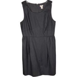 J. Crew Versatile Sleveless Wool Blend Dress - Black - 12P